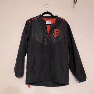 San Francisco Giants Windbreaker Pullover Cool Base 1/4 Zip by Majestic